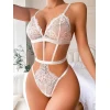 Arias Closet Lastik Detaylı Beyaz Fantezi Body