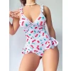 Arias Closet Vişne Desenli Fantezi Body