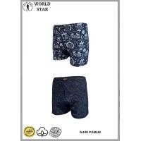 Arias Closet 2li Likralı Pamuklu Renkli Erkek Boxer