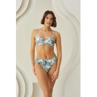 Arias Closet Çiçek Desenli Kaplı Bikini Takımı
