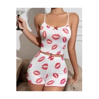 Arias Closet Kiss Öpücük Beyaz Şortlu Takım