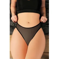 Arias Closet Siyah Dantelli Arkası Dekolteli Fantezi Külot