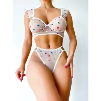 Arias Closet Transparan Kalpli Sütyen Külot Takım