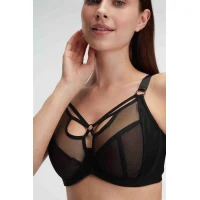 Arias Closet Tüllü Balenli Desteksiz Dolgusuz Yaka Detaylı Toparlayıcı Küçültücü Sütyen