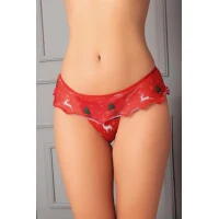 Arias Closet Yılbaşı Desenli Fırfırlı Fantezi Tanga String