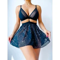 Arias Closet Yıldız Desenli Fantezi Etekli Takım