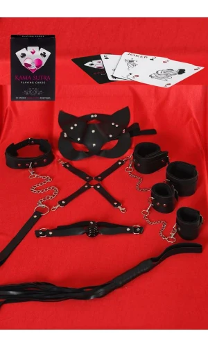Arias Closet Sexy Görselli Oyun Kartı Kama Sutra 7li Harness Set