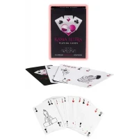 Arias Closet Sexy Görselli Oyun Kartı Kama Sutra 7li Kırmızı Siyah Harness Set