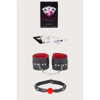 Arias Closet Sexy Görselli Oyun Kartı Kama Sutra Ağız Topu Kelepçe Set