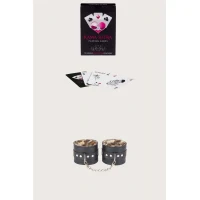 Arias Closet Sexy Görselli Oyun Kartı Kama Sutra Leopar Kelepçe Set