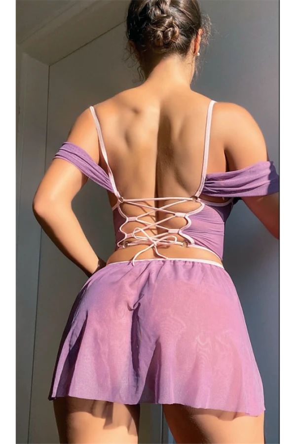 Arias Closet Mor Fantezi Kleopatra Kostümü