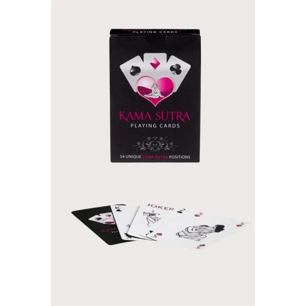 Arias Closet Sexy Görselli Oyun Kartı Kama Sutra Siyah Kırbaç Set