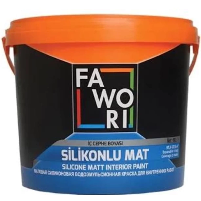 Fawori Silikonlu Mat 15 lt İç Cephe Boyası