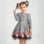 Minie Mouse Desen Uzun Kollu Sırtı Dekolteli Doğum Günü Elbisesi