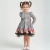 Minie Mouse Desen Uzun Kollu Sırtı Dekolteli Doğum Günü Elbisesi