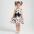 Minie Mouse Desen Pileli Kolsuz Kemerli Doğum Günü Elbisesi