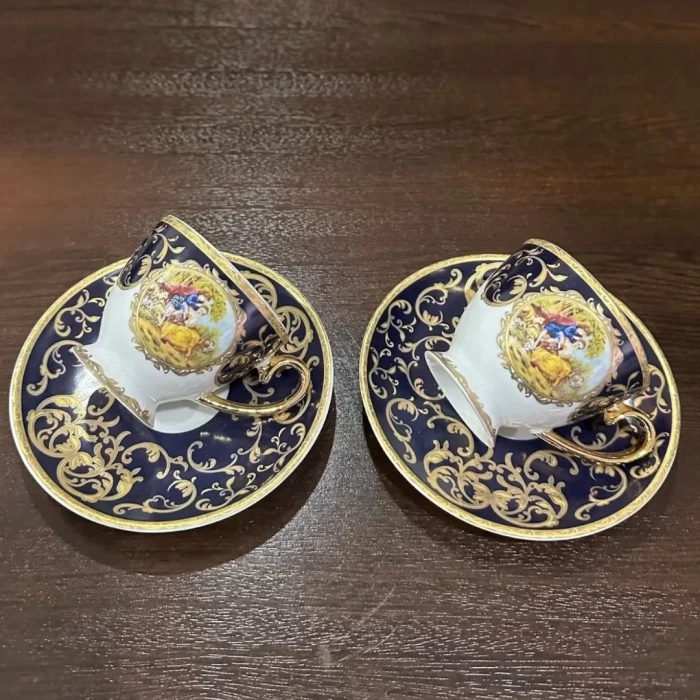 Bawaria 6 Kişilik Fincan Takımı ve Dekoratif Tepsi