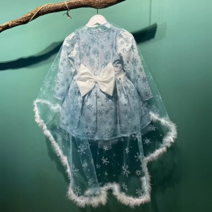 FROSTY-Pelerinli Elsa Konsept Elbise