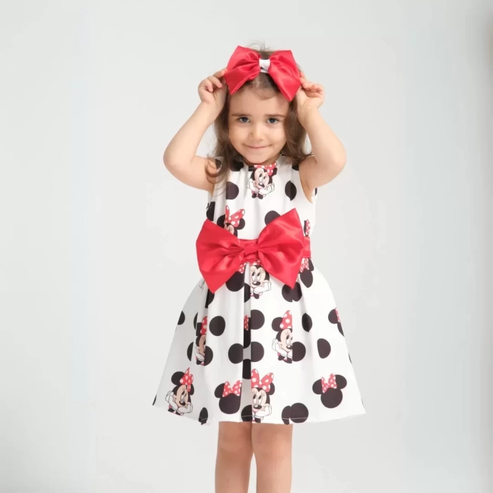 Minie Mouse Detaylı Doğum Günü Elbisesi