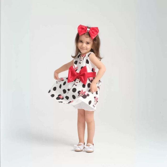 Minie Mouse Detaylı Doğum Günü Elbisesi