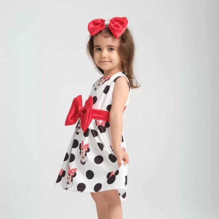 Minie Mouse Detaylı Doğum Günü Elbisesi