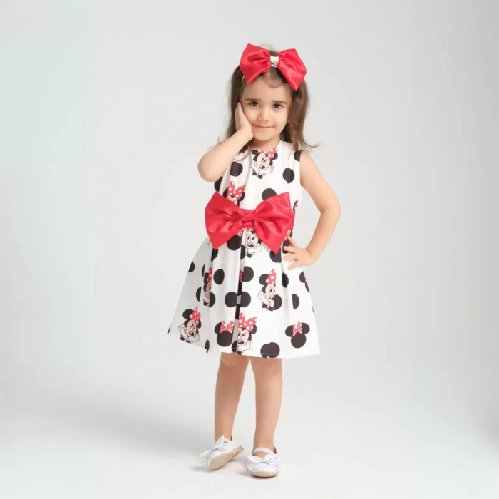 Minie Mouse Detaylı Doğum Günü Elbisesi