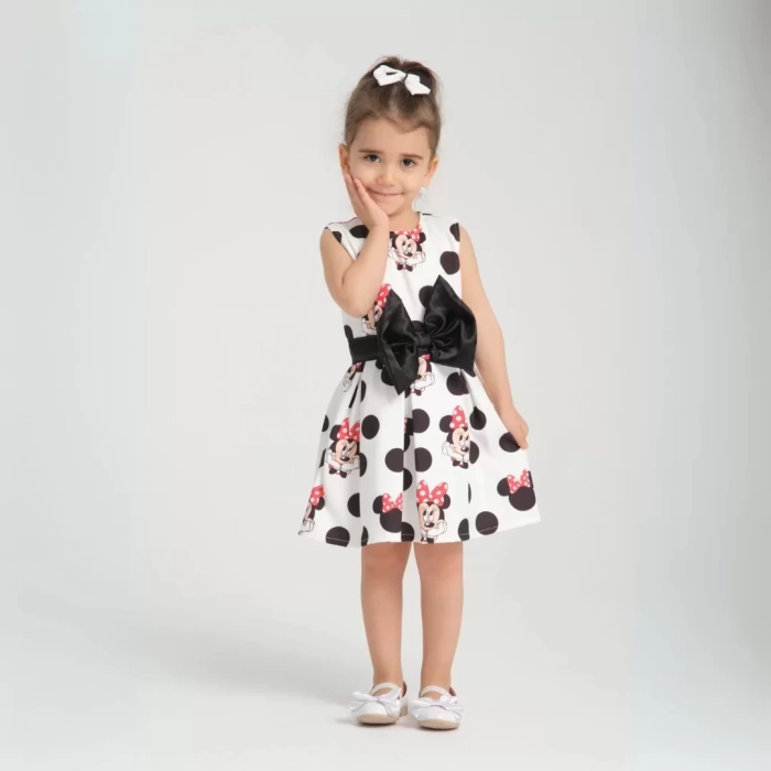 Minie Mouse Detaylı Doğum Günü Elbisesi