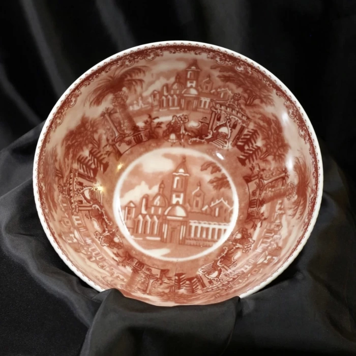 BAWARIA 6 Kişilik 28 Parça Vintage Manzara Desenli Yemek Takımı