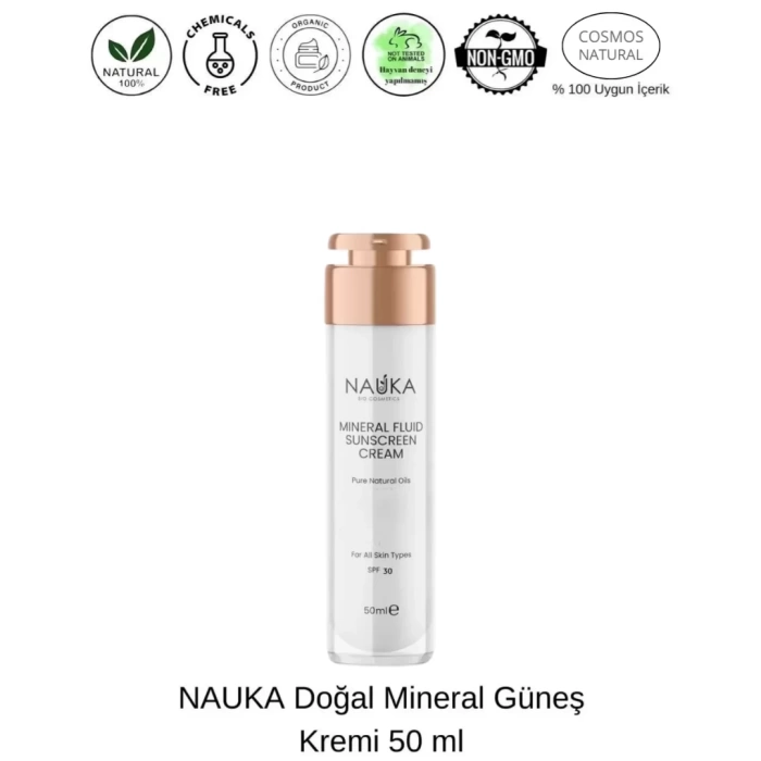 MINERAL FLUID SUNSCREEN CREAM / MİNERAL FİLTRELİ DOĞAL GÜNEŞ KREMİ
