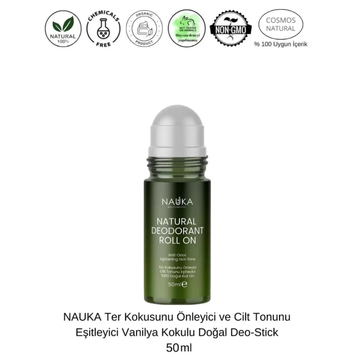 NATURAL DEODORANT ROLL ON VANILLIA & LEMON