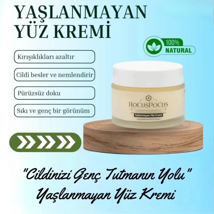 Yaşlanmayan Yüz Kremi