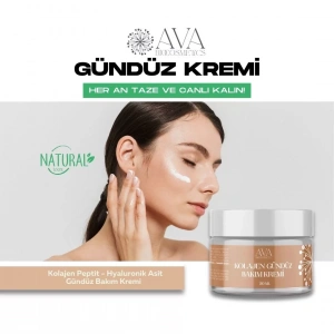 Kolajen Peptit - Hyaluronik Asit Doğal Gündüz Bakım Kremi