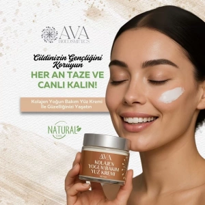 Kolajen Peptit + Hyaluronik Asit Doğal Yoğun Bakım Yüz Kremi