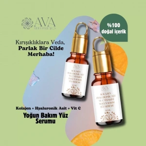 Kolajen Peptit+ Hyaluronik Asit + Vit C Yoğun Bakım Yüz Serumu