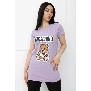 Baskılı Tshirt AçıkMor - 310.623.