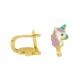 14 Ayar Unicorn Çocuk Altın Küpe