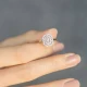8 Ayar Beyaz Altın Baget Yüzük