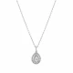 Sevgiliye Özel Princess Series Pırlanta Damla Formlu Fantezi Kolye 0.33 ct