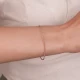 14 AYAR DORİKALI ROSE RENGİ ALTIN BİLEKLİK