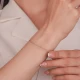 14 AYAR DORİKALI ROSE RENGİ ALTIN BİLEKLİK