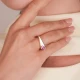 14 AYAR SİENA PEMBE TAŞLI ALTIN YÜZÜK
