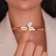 8 AYAR ÇİFT PLAKALI AJDA MODEL ALTIN KELEPÇE