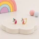 8 Ayar Unicorn Figürlü Çocuk Altın Küpesi