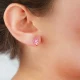 Pembe Papatya Çocuk Altın küpe