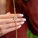 8 Ayar Tiffany Kutup Yıldızı Altın Bileklik