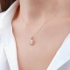 8 Ayar Oval Baget Kolye