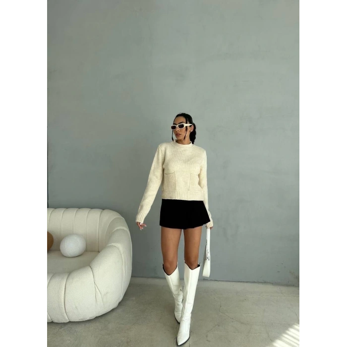 Cepli triko kazak krem