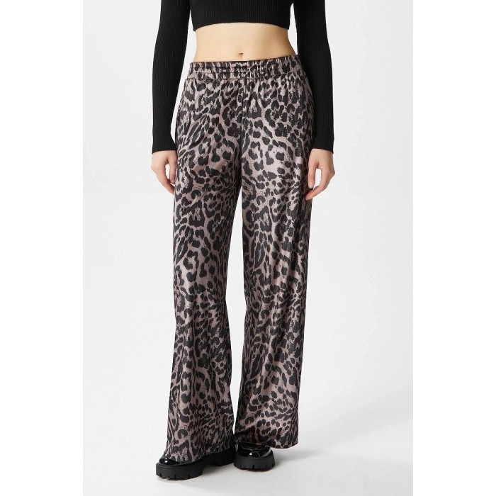 Leopar desen pantolon