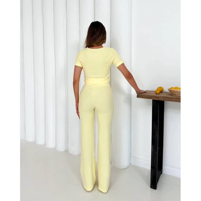 V aksesuarlı ottoman takım sarı s255850