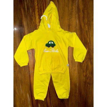 6-24 aylık araba baskılı takım sarı